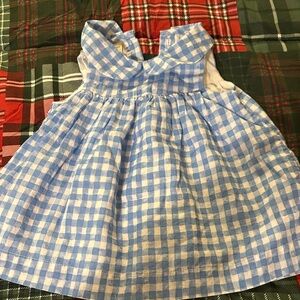 First Impressions Blue and White Checkered Dress